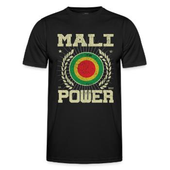 Cool Mali Design - Men's Functional T-Shirt - black - Front - AI Model Male 178 dark (178cm)
