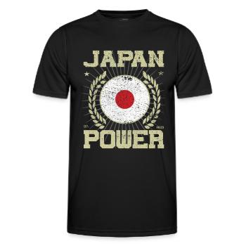Design japonais cool - T-shirt sport Homme - noir - Devant - AI Model Male 178 dark (178cm)