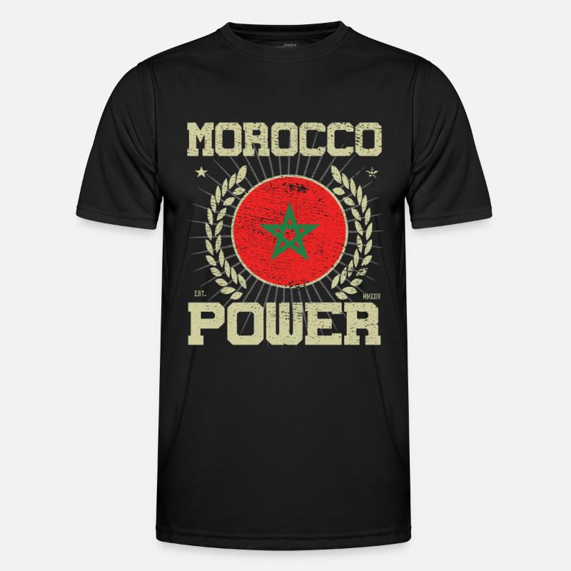 Cool Morocco Design - Men's Functional T-Shirt - black