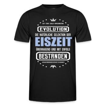 Eiszeit überragend und mit Erfolg bestanden. - Männer Funktions-T-Shirt - Schwarz - Vorne - AI Model Male 178 dark (178cm)