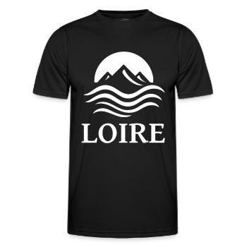cool Loire River design for the rivers fan - Men's Functional T-Shirt - black - Front - AI Model Male 178 dark (178cm)