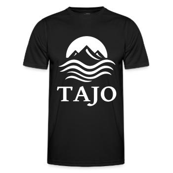 Cool Tagus River Design for the Rivers Fan - Men's Functional T-Shirt - black - Front - AI Model Male 178 dark (178cm)