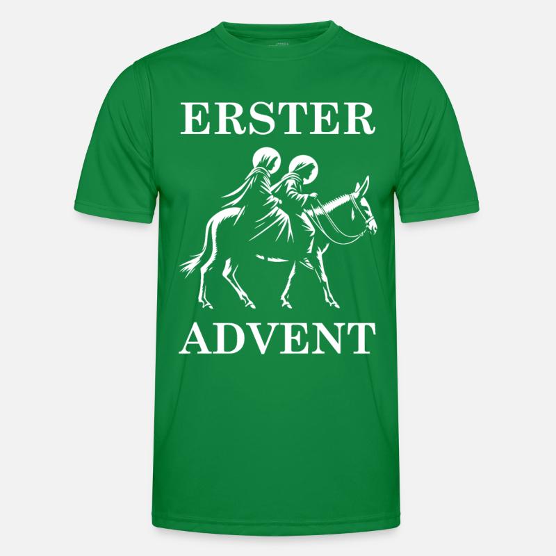 First Advent Design - Mary & Joseph to Bethlehem Men's Functional T-Shirt