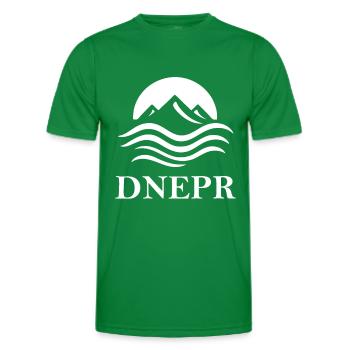Dnieper – The majestic river in the heart of Europe - Men's Functional T-Shirt - kelly green - Front - AI Model Male 178 dark (178cm)