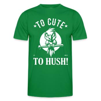 Titel: Papagei Design – Zu süß zum Schweigen - Männer Funktions-T-Shirt - Kelly Green - Vorne - AI Model Male 178 dark (178cm)