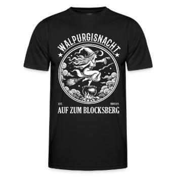 Walpurgisnacht Design für Hexen Fans - Männer Funktions-T-Shirt - Schwarz - Vorne - AI Model Male 178 dark (178cm)