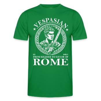 Vespasian – From soldier to saviour of Rome - Men's Functional T-Shirt - kelly green - Front - AI Model Male 178 dark (178cm)