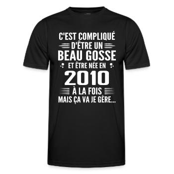 Toujours Beau Gosse 2010 Geburtstagsgeschenk 2010 - Männer Funktions-T-Shirt - Schwarz - Vorne - AI Model Male 178 dark (178cm)