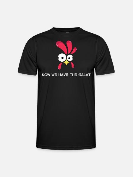 Now we have the Salat - Männer Funktions-T-Shirt - Schwarz