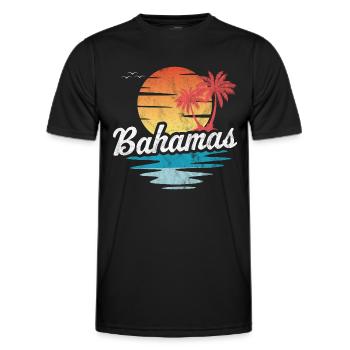 Bahamas - Männer Funktions-T-Shirt - Schwarz - Vorne - AI Model Male 178 dark (178cm)