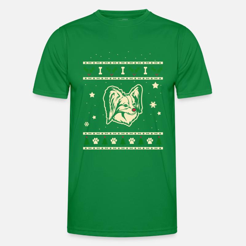 Papillon Weihnachtsgeschenk Männer Funktions-T-Shirt