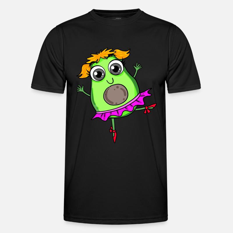 Avocado Dance Dancing - Men's Functional T-Shirt - black