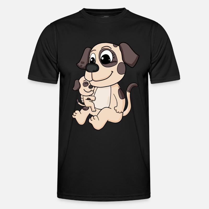 Famille de chiens - Chien avec bébé T-shirt sport Homme