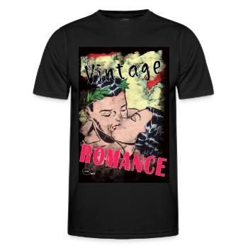 VINTAGE ROMANCE 3 B y Yume Origins - Männer Funktions-T-Shirt - Schwarz - Vorne - AI Model Male 178 dark (178cm)