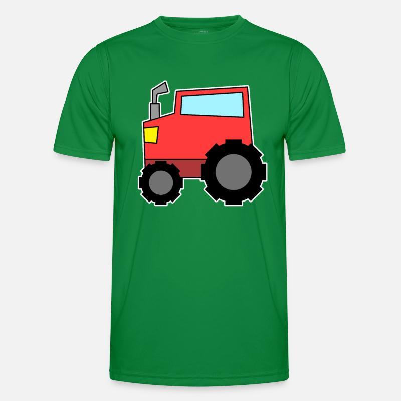 Traktor rot Männer Funktions-T-Shirt