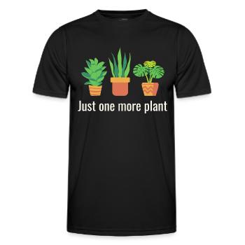 Nur noch eine Pflanze - Männer Funktions-T-Shirt - Schwarz - Vorne - AI Model Male 178 dark (178cm)