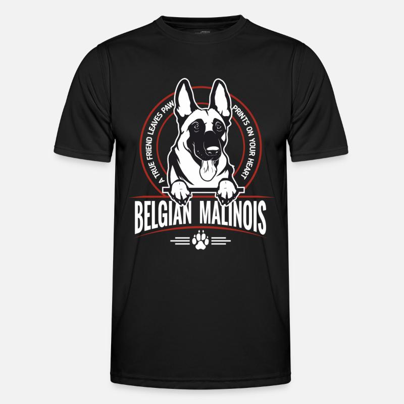 Belgian Malinois - Männer Funktions-T-Shirt - Schwarz