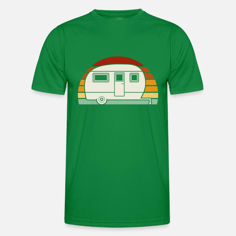 retro caravan Männer Funktions-T-Shirt