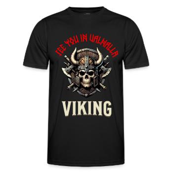 Valhalla Viking T-Shirt - T-shirt sport Homme - noir - Devant - AI Model Male 178 dark (178cm)