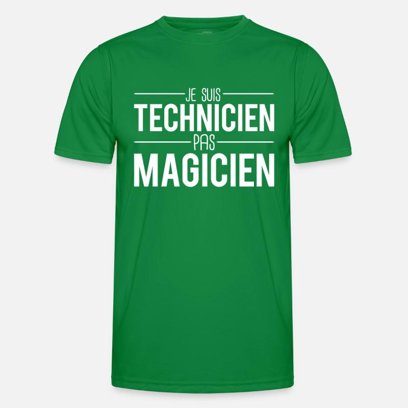 Je suis technicien pas magicien cadeau technicien T-shirt sport Homme