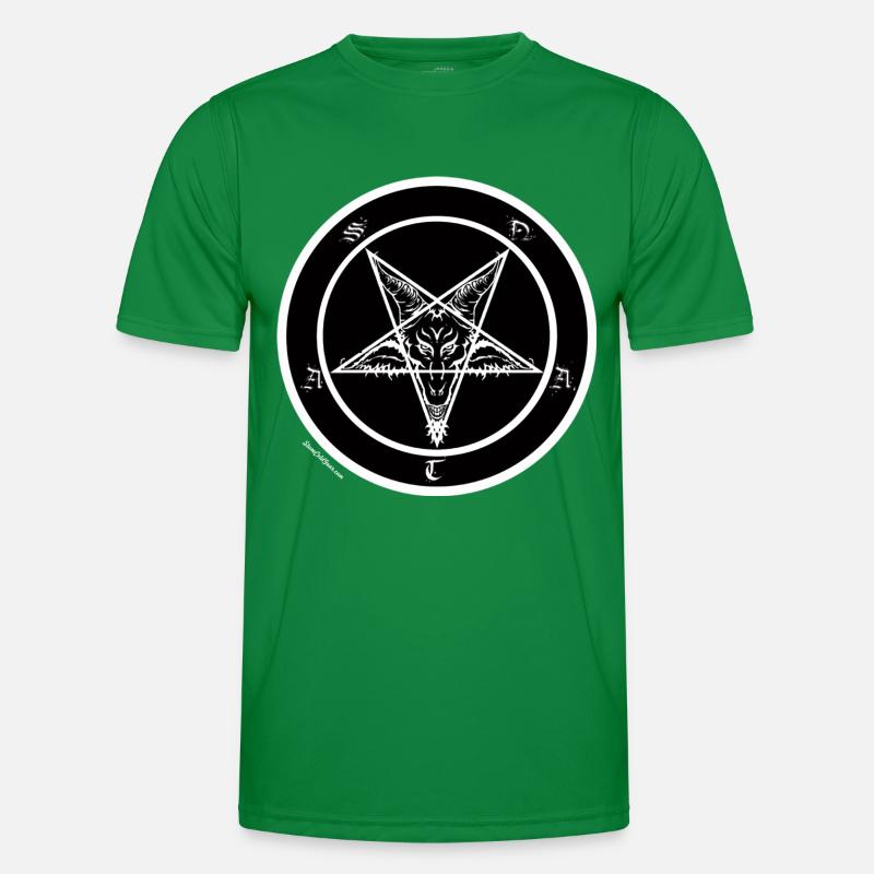 Sigil de Baphomet Satan T-shirt sport Homme