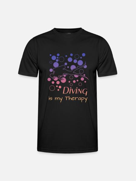 Taucher, Spruch für Taucher, Scuba Diving, Tauchen - Männer Funktions-T-Shirt - Schwarz