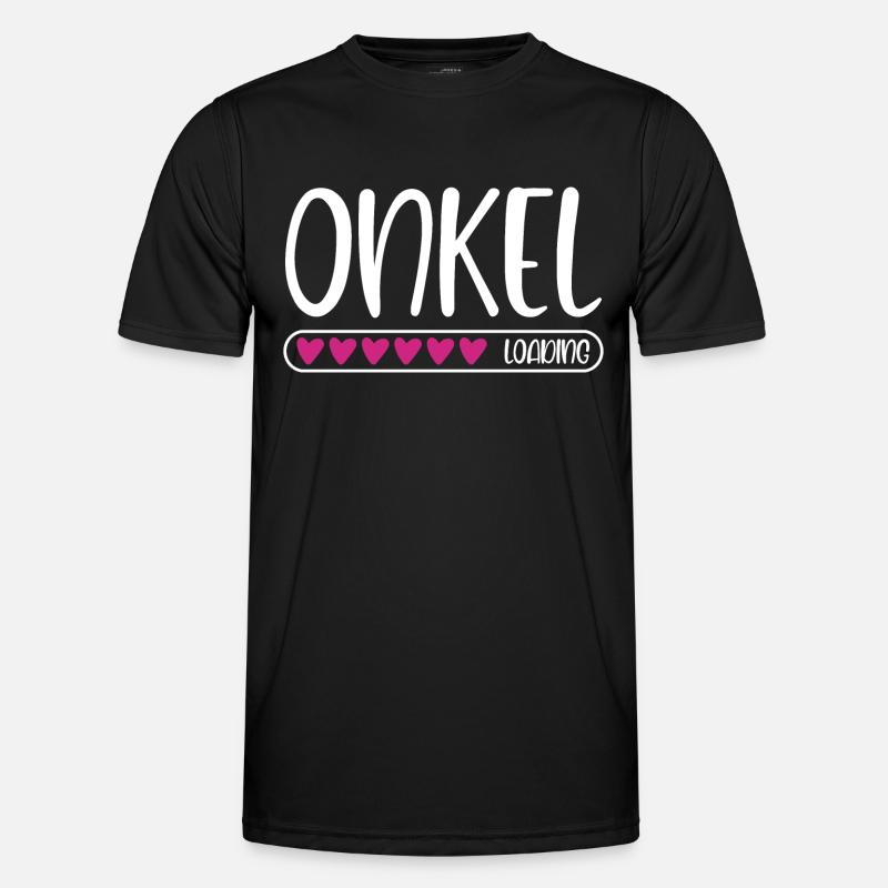 Onkel loading - Männer Funktions-T-Shirt - Schwarz