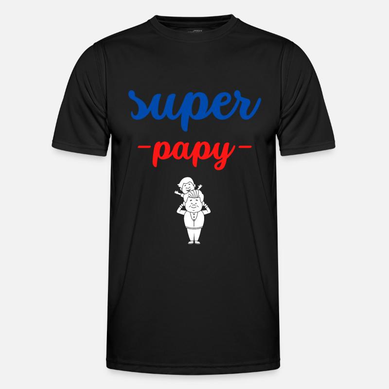 super papy T-shirt sport Homme