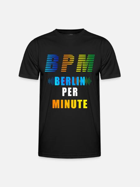 EDM BPM Berlin Per Minute - Men's Functional T-Shirt - black