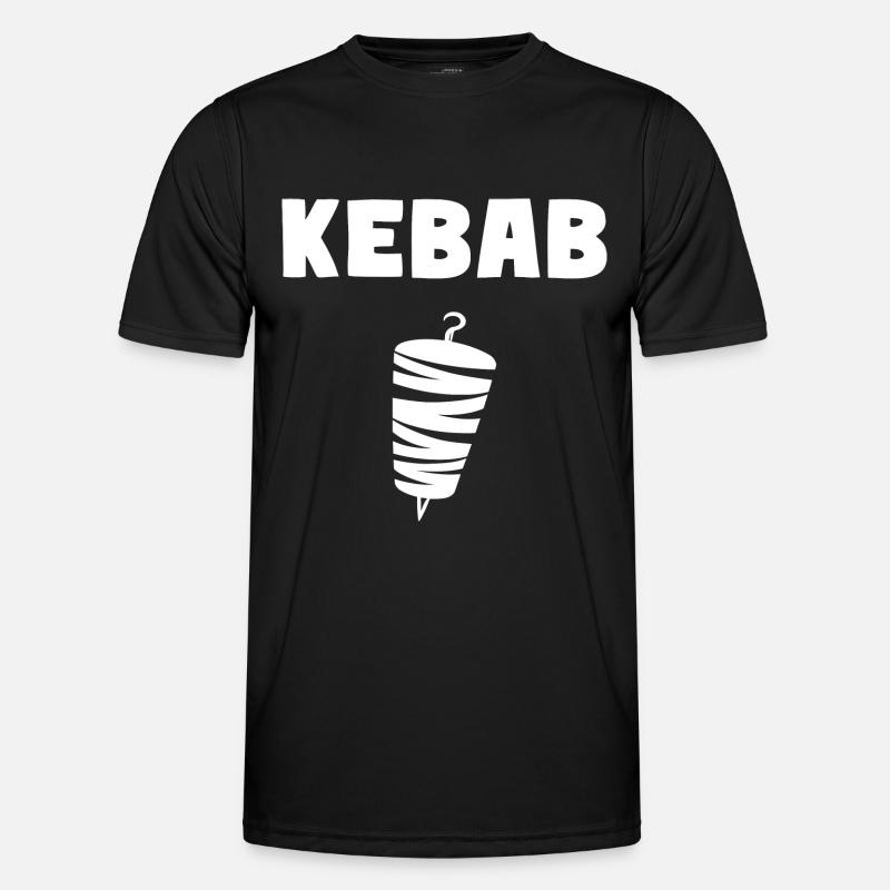 Kebab Grill Pide Kebab - Men's Functional T-Shirt - black