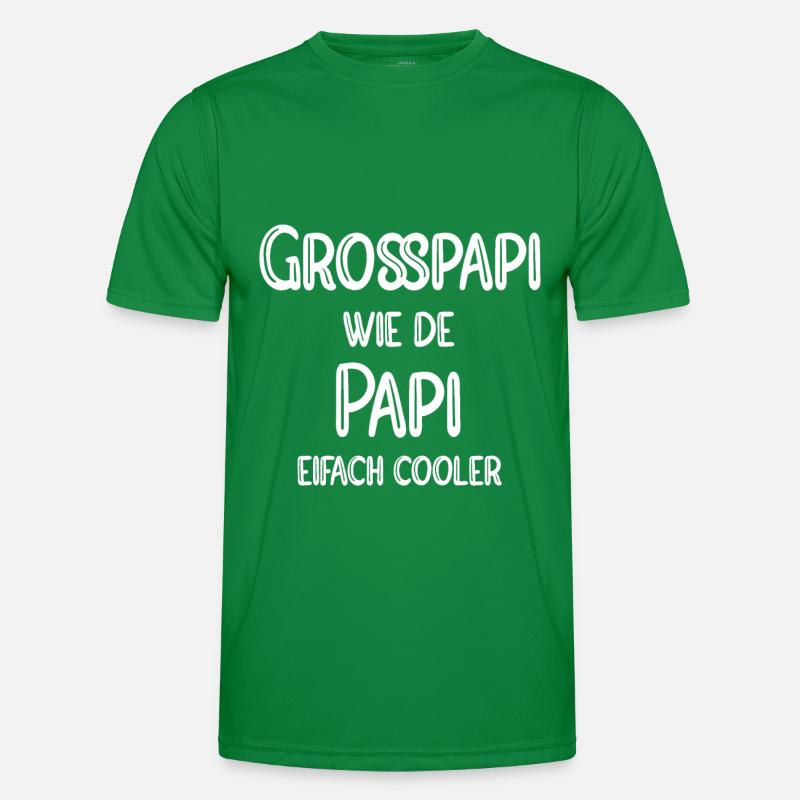 Grosspapi wie de Papi eifach cooler Männer Funktions-T-Shirt