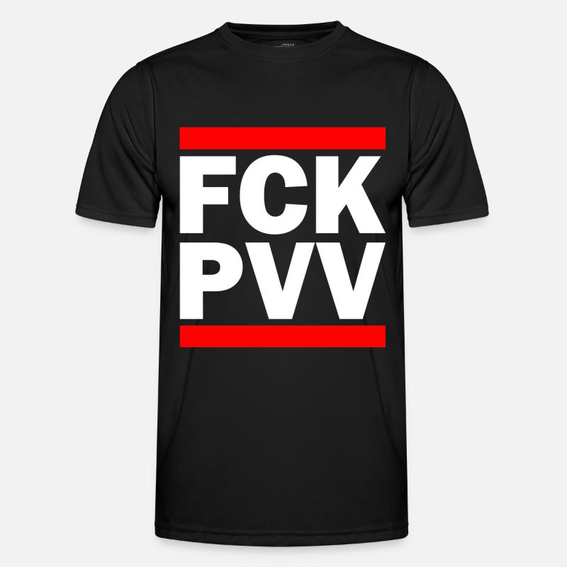 Fck pvv - Men's Functional T-Shirt - black