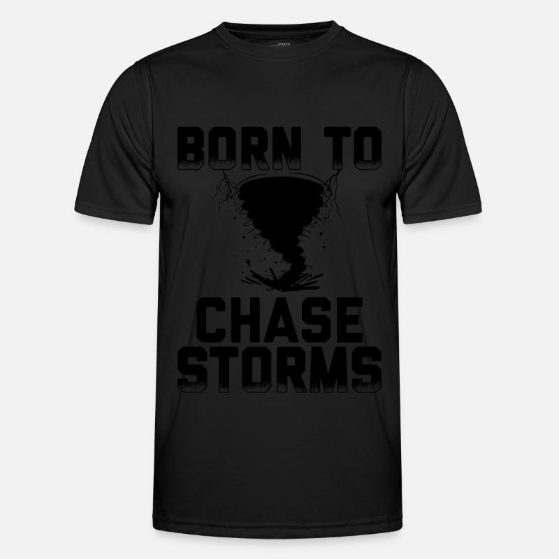 Sturmjäger Geschenkidee | Tornado Meteorologen Männer Funktions-T-Shirt