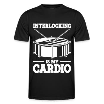 Tenor Schlagzeuger | Tenortrommel Band Geschenk - Männer Funktions-T-Shirt - Schwarz - Vorne - AI Model Male 178 dark (178cm)