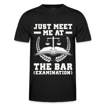 Anwalt - Männer Funktions-T-Shirt - Schwarz - Vorne - AI Model Male 178 dark (178cm)