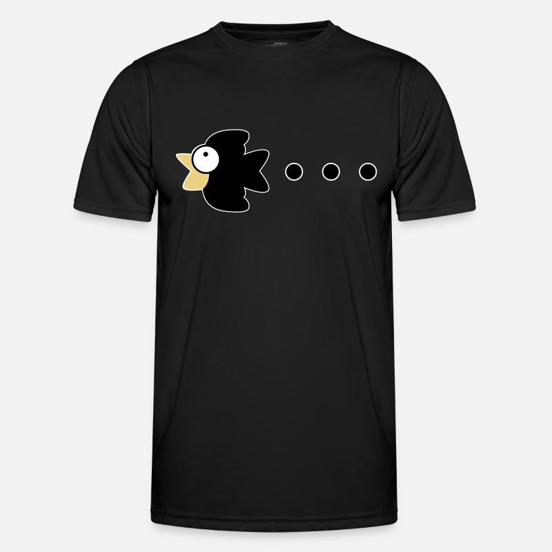 crow - Männer Funktions-T-Shirt - Schwarz