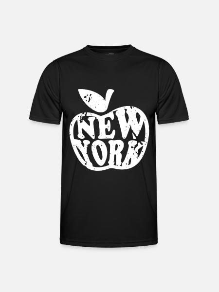 New York Vintage Big Apple - Männer Funktions-T-Shirt - Schwarz