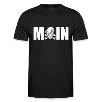 MOIN TOTENKOPF Welcome Northern Germany - Men's Functional T-Shirt - black - Front - AI Model Male 178 dark (178cm)