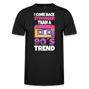 Cassette Type Vintage Cassette Retro Cassette Love - Men's Functional T-Shirt - black - Front - AI Model Male 178 dark (178cm)
