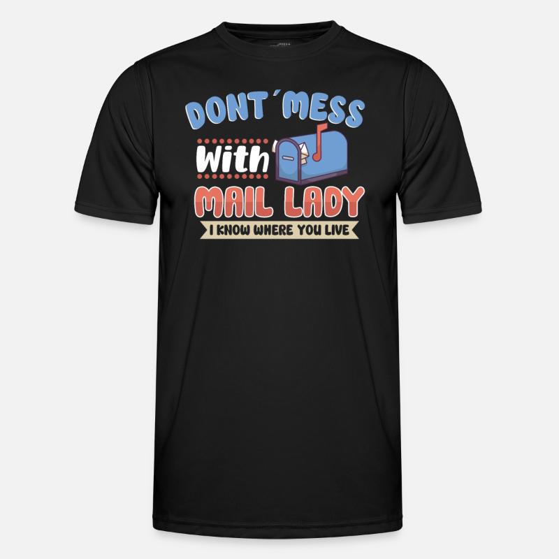Postman Postlady Postman Post - Men's Functional T-Shirt - black