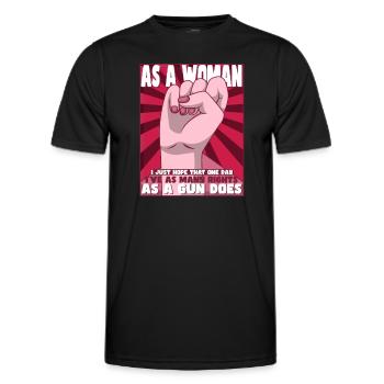 Féminisme Girl Power Pro-choix Pro avortement - T-shirt sport Homme - noir - Devant - AI Model Male 178 dark (178cm)