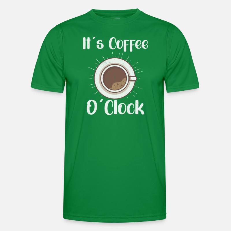 Coffee Lover Caffeine Molecule Java Latte Espresso Men's Functional T-Shirt