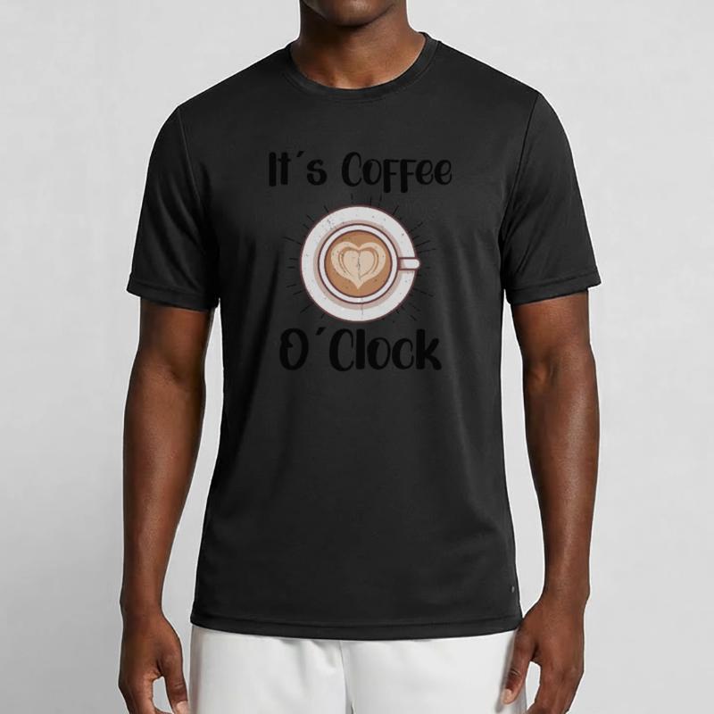 Coffee Lover Caffeine Molecule Java Latte Espresso Männer Funktions-T-Shirt