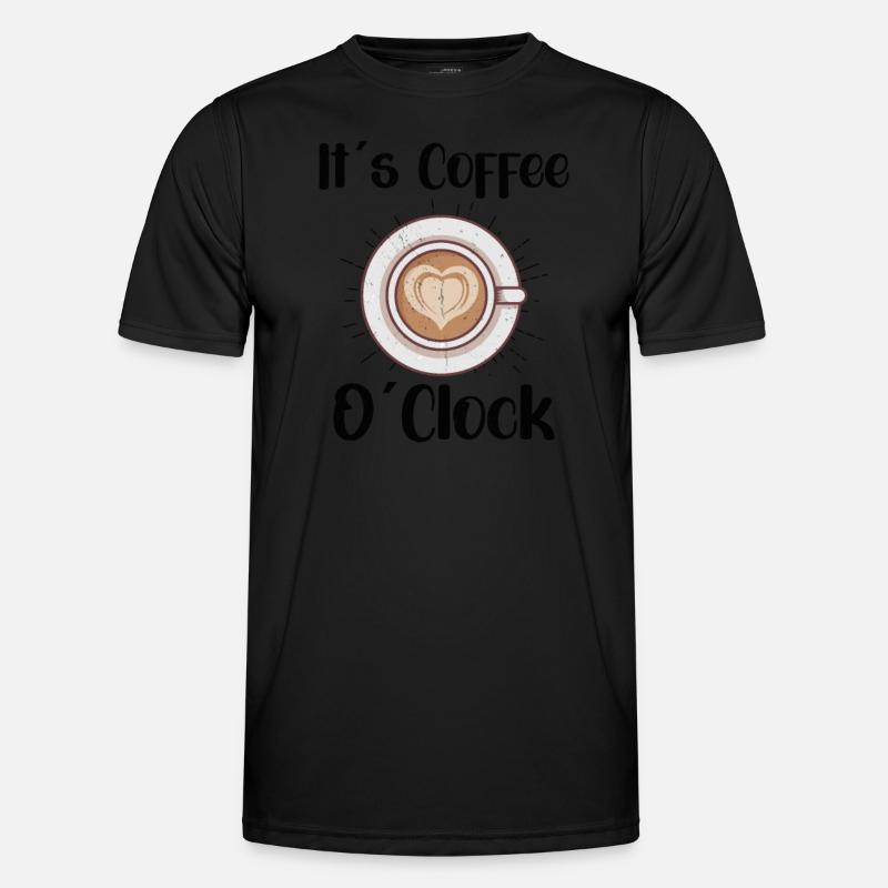 Coffee Lover Caffeine Molecule Java Latte Espresso Men's Functional T-Shirt