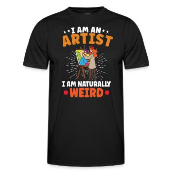 Artist Painting Painter Art Color Art Teacher - Men's Functional T-Shirt - black - Front - AI Model Male 178 dark (178cm)