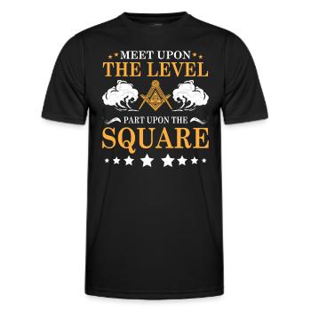 Conspiracy theories Conspiracy theorists - Men's Functional T-Shirt - black - Front - AI Model Male 178 dark (178cm)