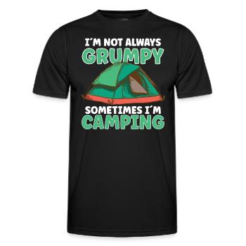 Scout Camping Outdoor Campfire Hiking Backpacking - Männer Funktions-T-Shirt - Schwarz - Vorne - AI Model Male 178 dark (178cm)