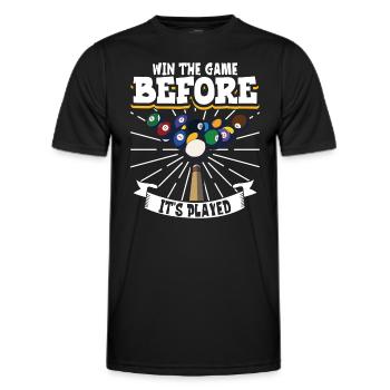 Pool Billiards Cue Sports Professional Pool Player - Männer Funktions-T-Shirt - Schwarz - Vorne - AI Model Male 178 dark (178cm)
