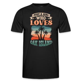 Oak Island / Chasse au trésor Oak Island Mystery - T-shirt sport Homme - noir - Devant - AI Model Male 178 dark (178cm)