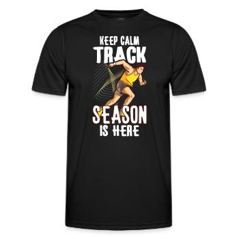 Athlétisme Athlétisme Coureurs Course Cadeau - T-shirt sport Homme - noir - Devant - AI Model Male 178 dark (178cm)